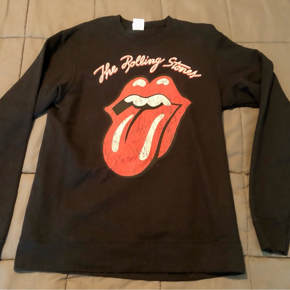 😛 Red tongue, The Rolling Stones sweatshirt, sz Medium